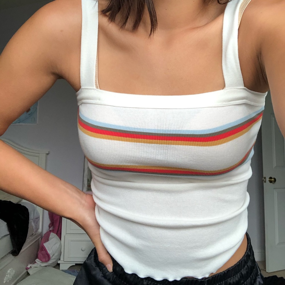 AE tank top (super soft) with cute stripes